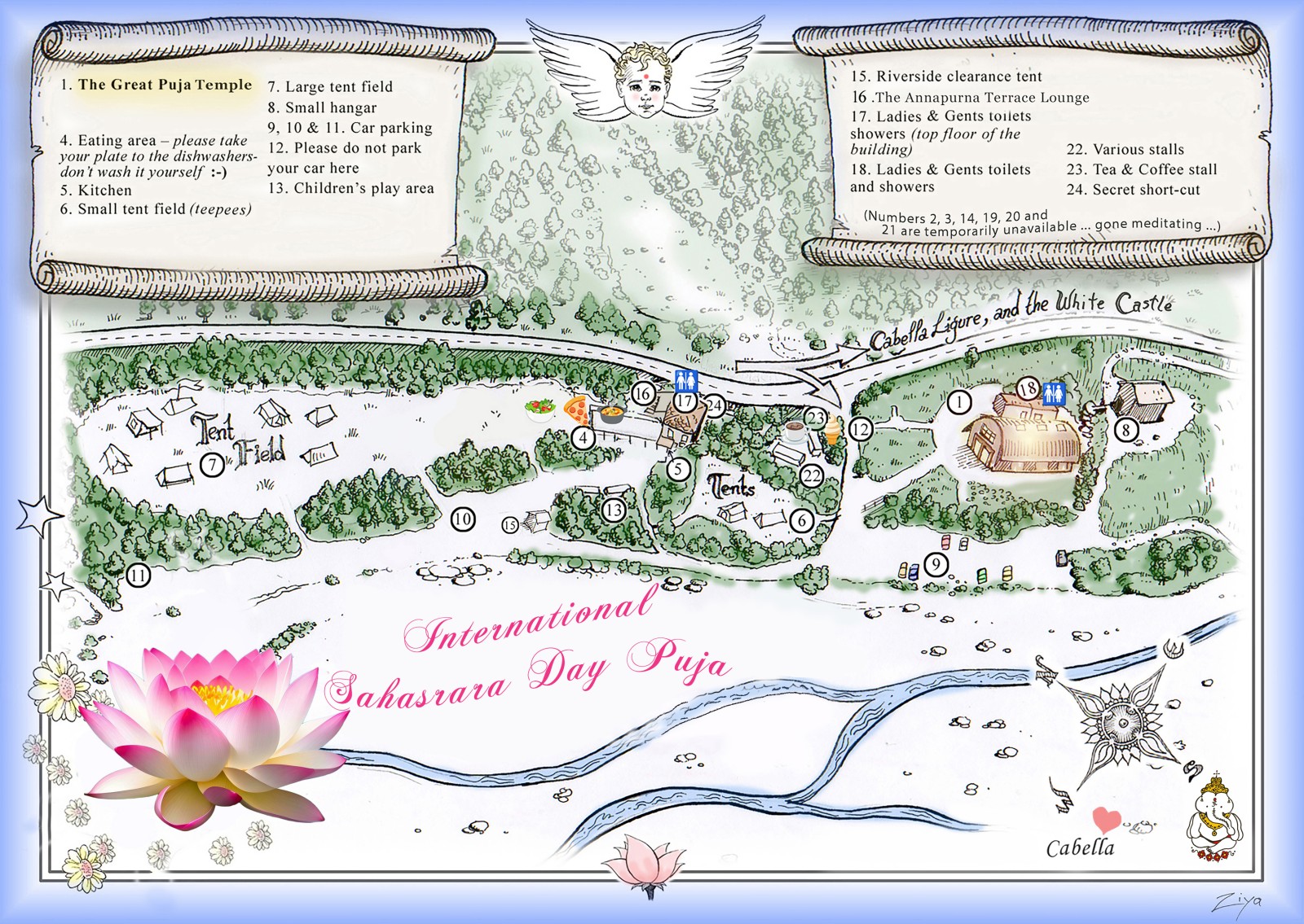 Navigation around Cabella